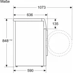 Bosch WGB244A40 Serie 8, Waschmaschine (weiß/schwarz, i-Dos) – Bild 8
