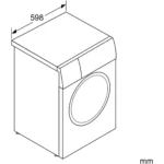 Bosch WGB244A40 Serie 8, Waschmaschine (weiß/schwarz, i-Dos) – Bild 2