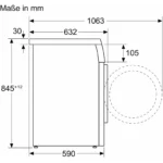 Bosch WUU28T22 Serie 6, Waschmaschine (weiß) – Bild 8